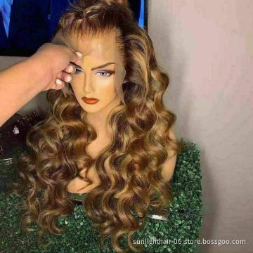 Return within 30 days without reason  wholesale color 427lightT lace wig color  human hair units pre pluck frontal  HD lace wig